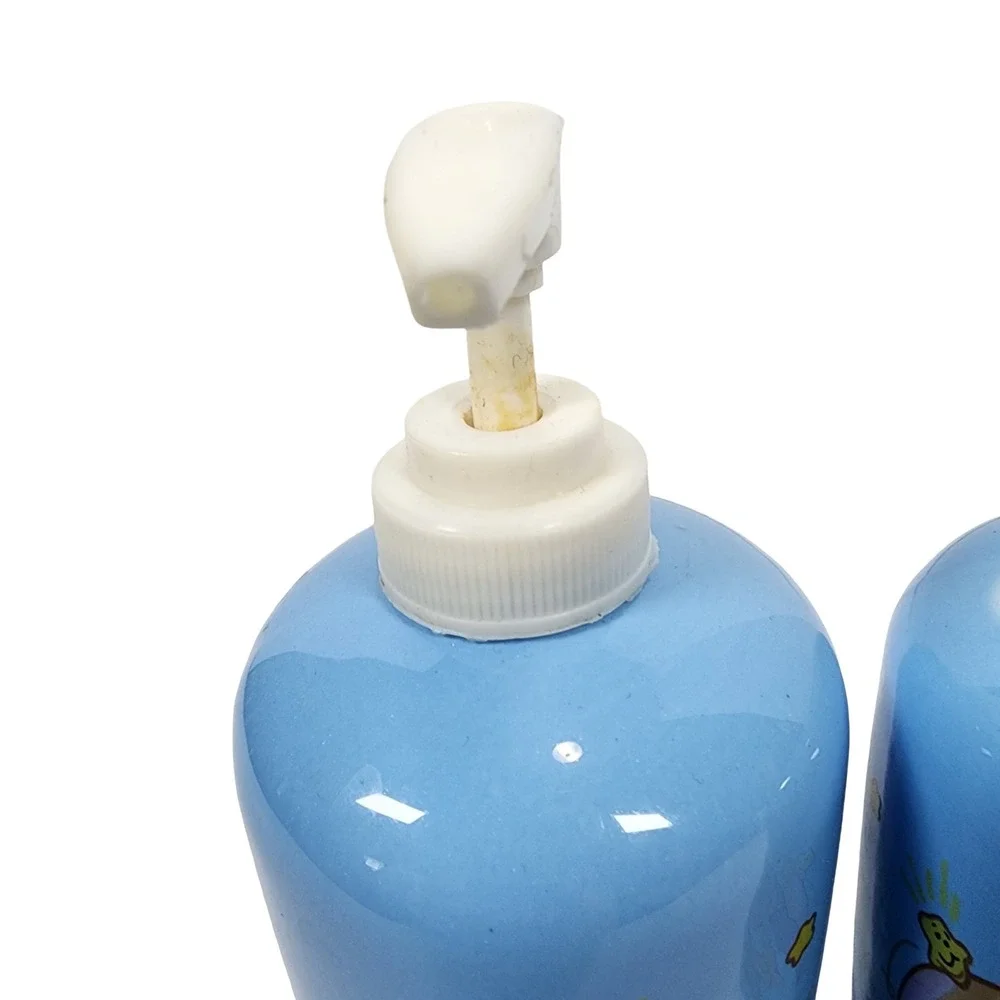 Vintage Care Bears Ceramic Soap Dispenser and Toothbrush Holder Set Blue TCFC